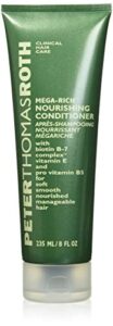 peter thomas roth mega-rich nourishing conditioner, biotin b-7 complex conditioner for softer, smoother, healthier-looking hair, 8.5 fl oz (pack of 1)