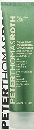 Peter Thomas Roth Mega-Rich Nourishing Conditioner, Biotin B-7 Complex Conditioner for Softer, Smoother, Healthier-Looking Hair, 8.5 Fl Oz (Pack of 1)