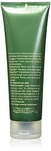 Peter Thomas Roth Mega-Rich Nourishing Conditioner, Biotin B-7 Complex Conditioner for Softer, Smoother, Healthier-Looking Hair, 8.5 Fl Oz (Pack of 1)