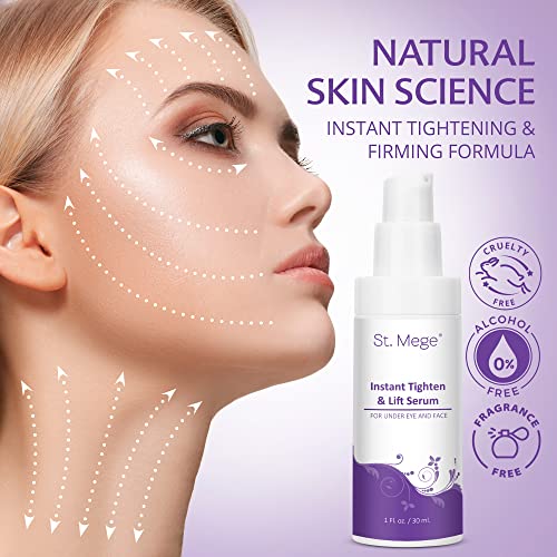 St. Mege Face Lift Cream, Instant Skin Tightening Cream for Face, Instant Eye Lift, Rapid Eye Cream, Smooth Appearance of Loose Sagging Skin Within 2 Minutes 30ML