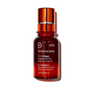 Dr. Dennis Gross C + Collagen Brighten & Firm Vitamin C Serum: for Dull Complexion, Wrinkles, Uneven Tone and Texture, 1.0 fl oz