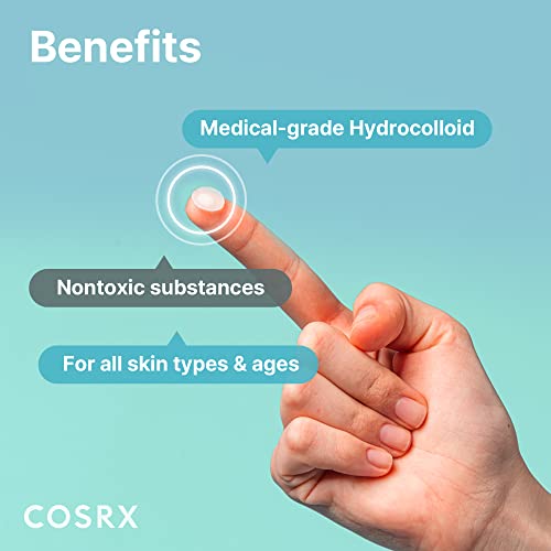 COSRX Acne Pimple Patch (96 Counts) Absorbing Hydrocolloid Original 3 Size Patches for Blemishes and Zits Cover, Spot Stickers for Face and Body, Not Tested on Animals, No Toxic Ingredients