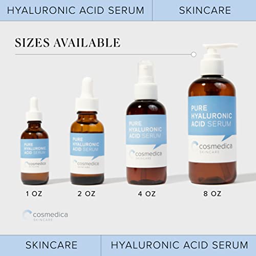 Hyaluronic Acid Serum for Skin 100% Pure Anti Aging Serum Intense Hydration Moisture Non greasy Paraben free Hyaluronic Acid for Your Face Pro Formula 2 oz