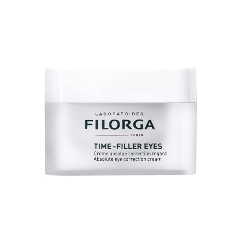 Filorga Time-Filler Eyes Daily Anti Aging and Wrinkle Reducing Eye Cream With Hyaluronic Acid to Minimize Wrinkles and Dark Circles, Lift Eyelids, and Enhance Lashes, 0.5 oz.