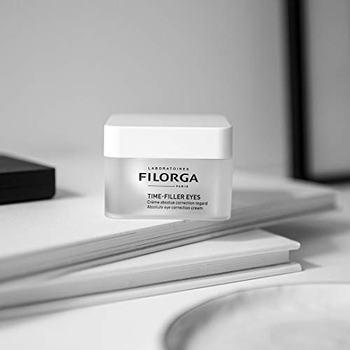 Filorga Time-Filler Eyes Daily Anti Aging and Wrinkle Reducing Eye Cream With Hyaluronic Acid to Minimize Wrinkles and Dark Circles, Lift Eyelids, and Enhance Lashes, 0.5 oz.