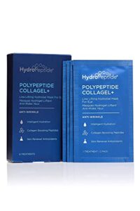 hydropeptide polypeptide collagel eye masks, line-lifting hydrogel, firmer appearance and hydration, 8 treatments