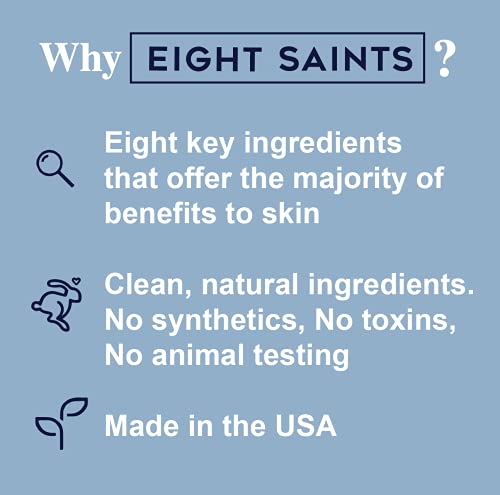 Eight Saints All In Eye Cream, Natural and Organic Anti Aging Under Eye Cream to Reduce Puffiness, Wrinkles, and Under Eye Bags, Dark Circles Under Eye Treatment.5 Ounce