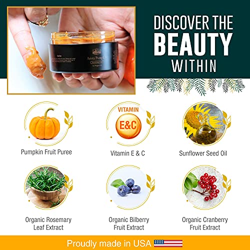 4 fl. Oz. Arista Pumpkin Enzyme Mask - Exfoliating mask for Uneven tone, Fine lines and Dullness. Clarifying mask.