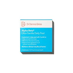 Dr. Dennis Gross Alpha Beta Ultra Gentle Daily Peel: for Dehydrated or Sensitive Skin, Uneven Tone or Texture, Fine Lines or Enlarged Pores (5 Treatments)