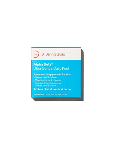 Dr. Dennis Gross Alpha Beta Ultra Gentle Daily Peel: for Dehydrated or Sensitive Skin, Uneven Tone or Texture, Fine Lines or Enlarged Pores (5 Treatments)