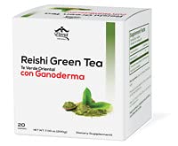 reishi green tea (oriental green tea) with ganoderma and l-canitine (1 box) 20 sachets