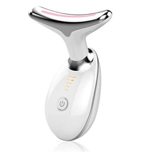firming wrinkle removal device for neck face, double chin reducer vibration massager, 3 in 1 portable face massager for skin care,improve,firm,tightening and smooth
