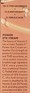 Peter Thomas Roth | Potent-C Power Eye Cream | Brightening Vitamin C Eye Cream for Dark Circles, Puffiness and Crow's Feet, 0.5 Fl Oz