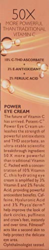 Peter Thomas Roth | Potent-C Power Eye Cream | Brightening Vitamin C Eye Cream for Dark Circles, Puffiness and Crow's Feet, 0.5 Fl Oz