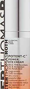 Peter Thomas Roth | Potent-C Power Eye Cream | Brightening Vitamin C Eye Cream for Dark Circles, Puffiness and Crow's Feet, 0.5 Fl Oz