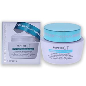 peter thomas roth | peptide 21 wrinkle resist eye cream | anti-aging eye cream with 21 peptides and neuropeptides, 0.5 fl. oz (pack of 1)