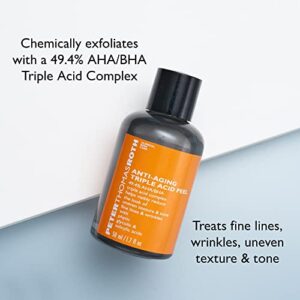 Anti-Aging Triple Acid Peel | Exfoliator and AHA/BHA Peel for Fine Lines, Wrinkles, Uneven Texture and Tone