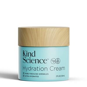 kind science hydration cream | ultra hydrates + visibly reduces wrinkles | 2 fl oz / 60 ml