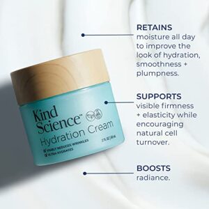 Kind Science Hydration Cream | Ultra Hydrates + Visibly Reduces Wrinkles | 2 FL OZ / 60 mL