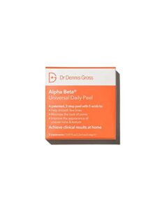 dr. dennis gross alpha beta universal daily peel: for uneven tone or texture and fine lines or enlarged pores, (5 treatments)