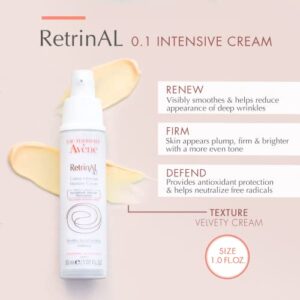 Eau Thermale Avene - RetrinAL 0.1 Intensive Cream - Retinaldehyde - Rejuvenates Skin & Helps Reduce Signs of Aging - Airless Pump - 1.0 fl.oz.