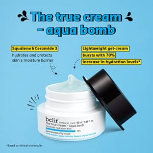 belif The True Cream Aqua Bomb | Rich yet Weightless Face Moisturizer for Combination to Oily Skin | Antioxidants, Lady Mantle & Oat Husk | Daily Hydrating Facial Cream Minimizes Pores