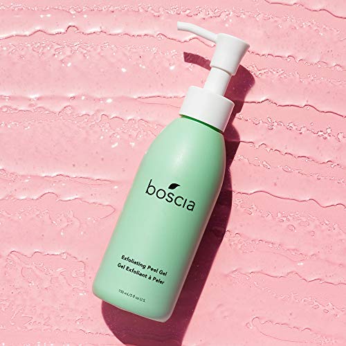 boscia Exfoliating Peel Gel, Vegan Cruelty-Free, Natural Clean Skincare. Deep-Cleaning Daily Face Exfoliator Pore Minimizer Blackhead Remover. 5 fl oz