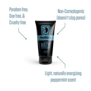 HeadBlade HeadLube Matte Moisturizer Lotion for Men (5 oz) - Leaves Head Smooth and Grease-Free