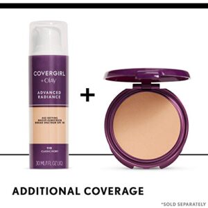 COVERGIRL Advanced Radiance Age Defying Foundation Makeup Creamy Beige, 1 oz