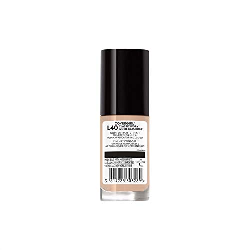 COVERGIRL TruBlend Matte Made Liquid Foundation, Classic Ivory, 1 Fl Oz (Pack of 1)