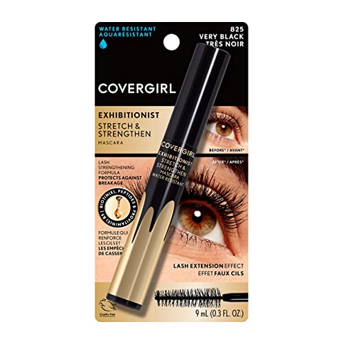 COVERGIRL Exhibitionist Stretch & Strengthen Water-Resistant Mascara, Very Black