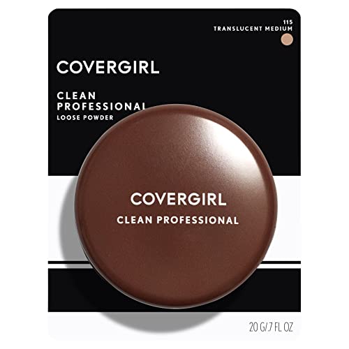 CoverGirl Professional Face Powder - Translucent Medium (115), 0.7 Ounce (Pack of 1)