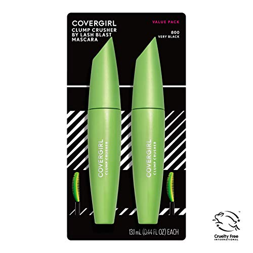 COVERGIRL Lash Blast Clump Crusher Mascara, very black , Twin Pack , 0.44 Fl Oz (Pack of 2)