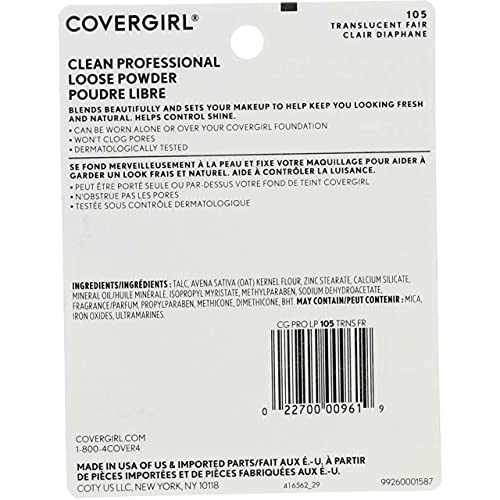 Cover Girl 00961 105Tranfr Translucent Fair Professionaltm Loose Powder