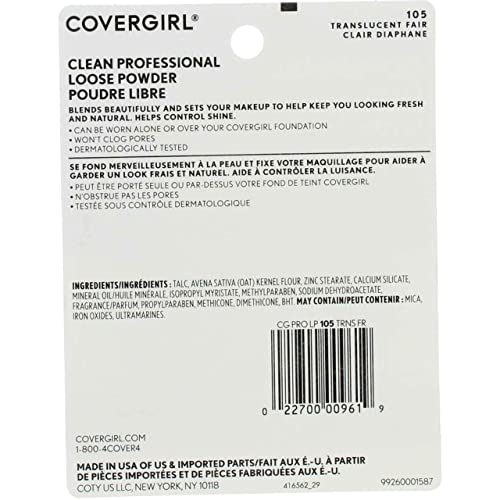 Cover Girl 00961 105Tranfr Translucent Fair Professionaltm Loose Powder