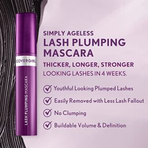 COVERGIRL Simply Ageless Lash Plumping Mascara, Black, Pack of 1