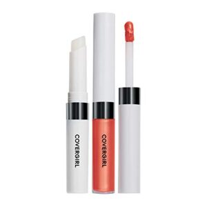 covergirl outlast all-day lip color with topcoat, celestial coral