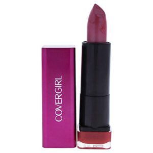 covergirl exhibitionist lipstick cream, ravishing rose 410, lipstick tube 0.123 oz (3.5 g)