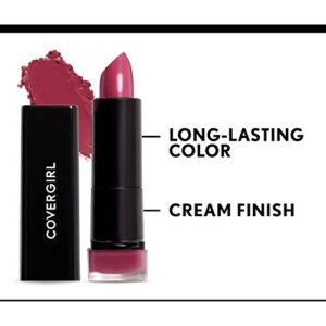 COVERGIRL Exhibitionist Lipstick Cream, Ravishing Rose 410, Lipstick Tube 0.123 OZ (3.5 g)