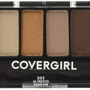 COVERGIRL Eye Enhancers Eyeshadow Kit, Al Fresco, 4 Colors