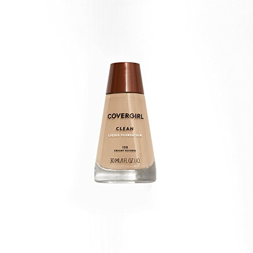 COVERGIRL Clean Makeup Foundation Creamy Natural 120, 1 oz (packaging may vary)