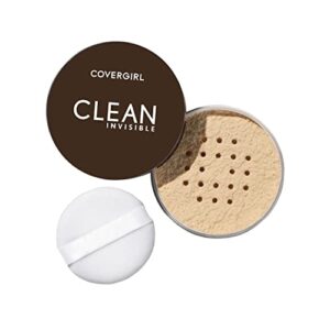 covergirl clean invisible loose powder – loose powder, setting powder, vegan formula – translucent fair, 20g (0.7 oz)