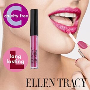 Enchante Ellen Tracy 10 Pc Lip Gloss Collection, Shimmery Lip Glosses for Women and Girls, Long Lasting Lip Gloss Set with Rich Varied Colors, Great Holiday and Birthday Gift