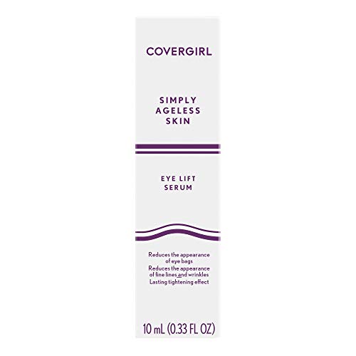 COVERGIRL Simply Ageless Skin Eye Lift Serum, Reduces Wrinkles, 1 Pack, 0.92 Oz ,Serum, Face Serum, Skin Tightening Serum, Anti-Wrinkle Serum, Tighter Skin, Instantly Youthful, Works Well With Makeup