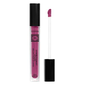 covergirl exhibitionist lip gloss, adulting, 0.12 fl oz