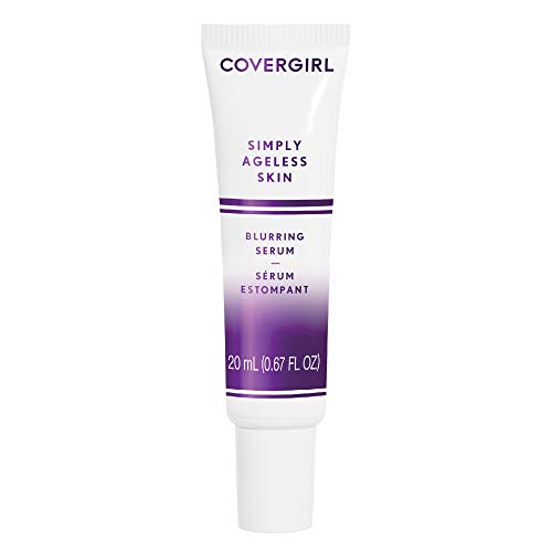 COVERGIRL Simply Ageless Blurring Serum, Anti Wrinkle Serum, Face Serum, 1 Pack,Skin Tightening Serum, Reduces Fine Lines, Formulated with Vitamin A & E, Argan Oil, Coconut Oil