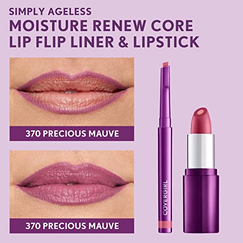 COVERGIRL Simply Ageless Lip Flip Liner, Precious Mauve, Pack of 1