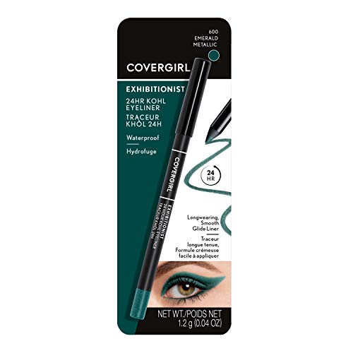 COVERGIRL Exhibitionist 24-Hour Kohl Eyeliner, Emerald Metallic, 0.04 oz