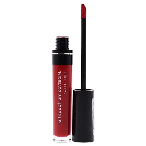 COVERGIRL Matte Idol Liquid Lipstick, Tyrant, 1 Ounce