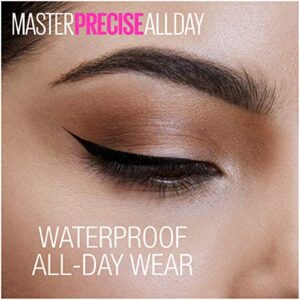 Maybelline Eyestudio Master Precise All Day Waterproof Liquid Eyeliner, Black, 1 Count